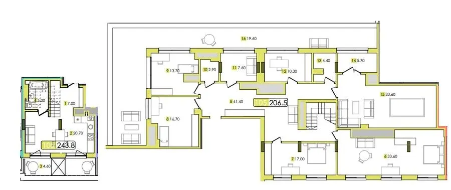 ЖК Мрія — 243.8 м²