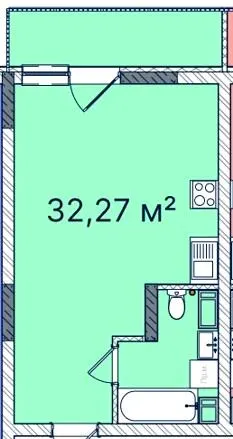 ЖК КОРОНА — 32.3 м²