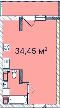 ЖК КОРОНА — 34.5 м²