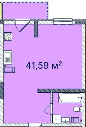 ЖК КОРОНА — 41.6 м²