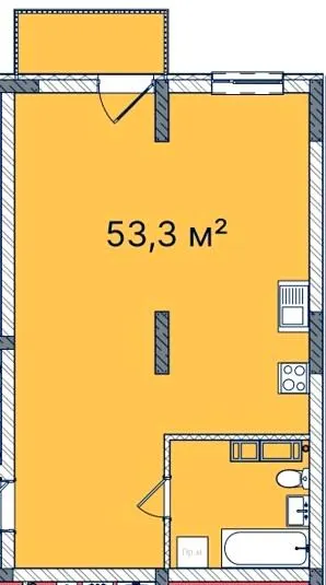 ЖК КОРОНА — 53.3 м²