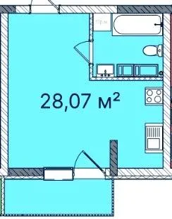 ЖК КОРОНА — 28.1 м²