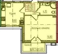 ЖК Senator — 35.7 м²