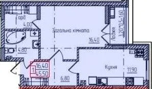 ЖК Senator — 45.5 м²