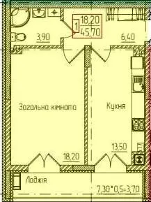 ЖК Senator — 45.7 м²