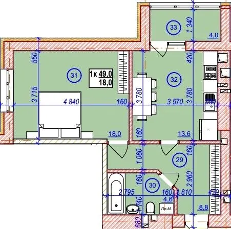 вул. Глибока, 24 — 49 м²