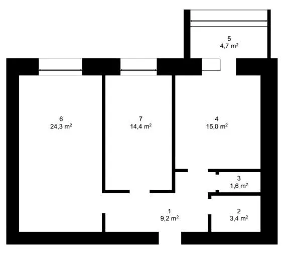 вул. Леся Курбаса — 70 м²