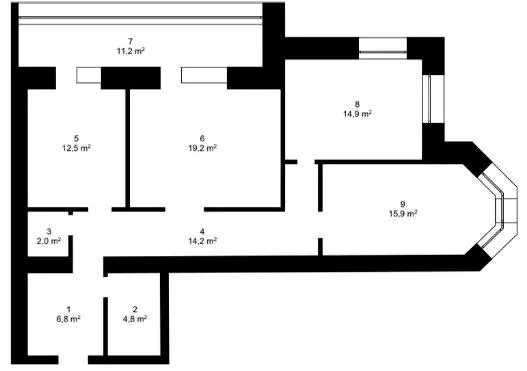вул. Леся Курбаса — 101.5 м²