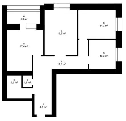 вул. Леся Курбаса — 96.6 м²