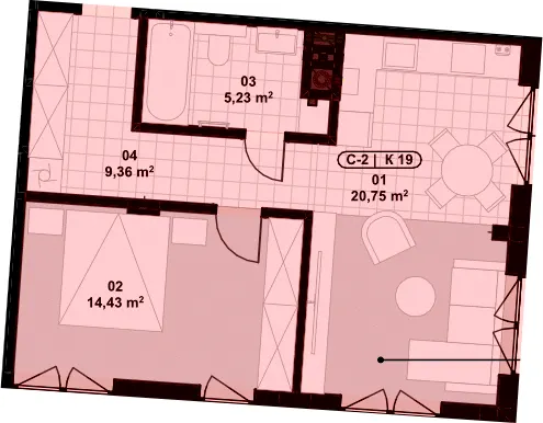 ЖК Eco City Park — 49.8 м²