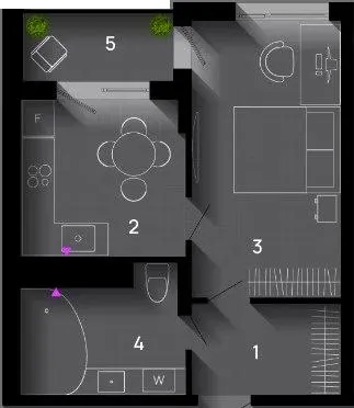 ЖК SKYGARDEN — 41 м²