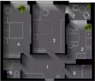 ЖК SKYGARDEN — 66 м²