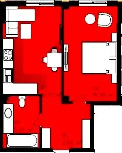 ЖК Теплий дім Plus — 45.3 м²