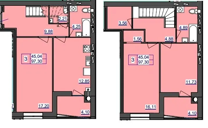 ЖК Аристократ — 97.3 м²
