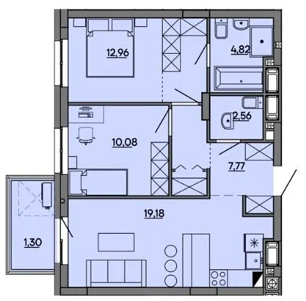 MHouse — 58.7 м²
