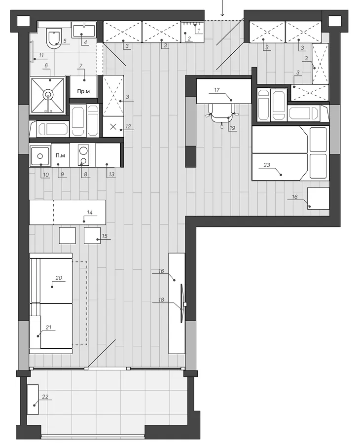 Апарт-комплекс WELLtowers — 45.4 м²