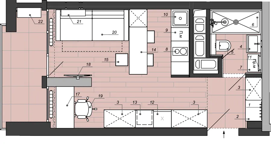 Апарт-комплекс WELLtowers — 28.7 м²