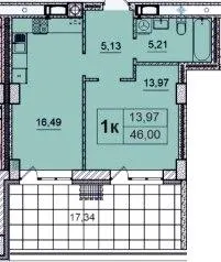 ЖК Бульвар — 46 м²