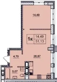 ЖК Бульвар — 51.1 м²