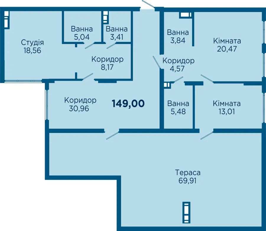 ЖК HydroPark DeLuxe — 149 м²