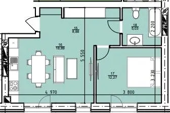 ЖК Давидів-Сіті — 45.1 м²