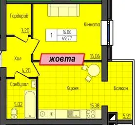 ЖК Grand City 2 — 49.8 м²