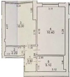 вул. Спортивна — 43.6 м²