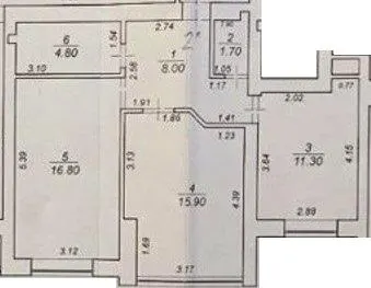 вул. Спортивна — 58.5 м²
