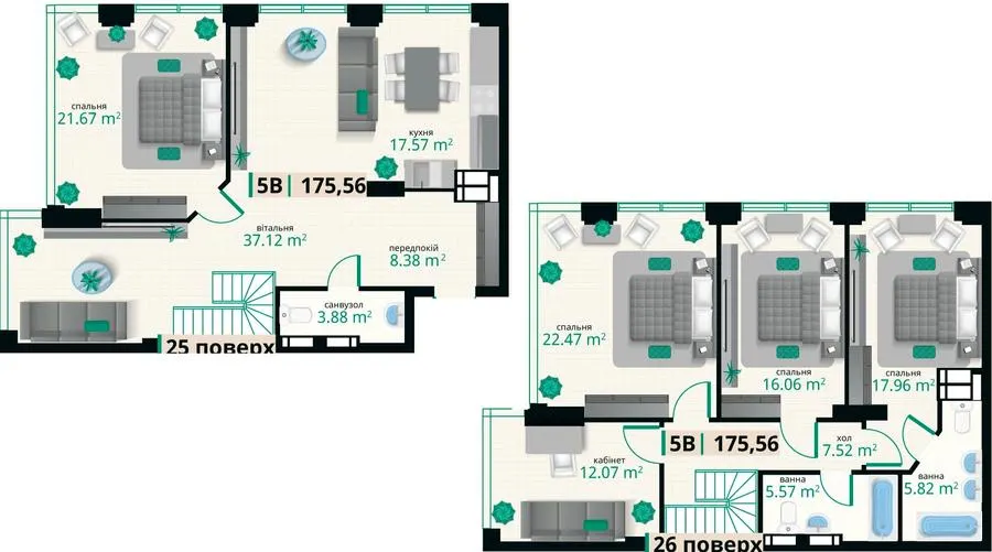ЖК EDELDORF HILLS — 170.8 м²