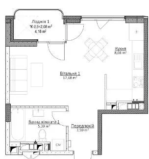ЖК O2 Residence — 36.8 м²
