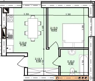 ЖК Галицька Сіті — 32.7 м²