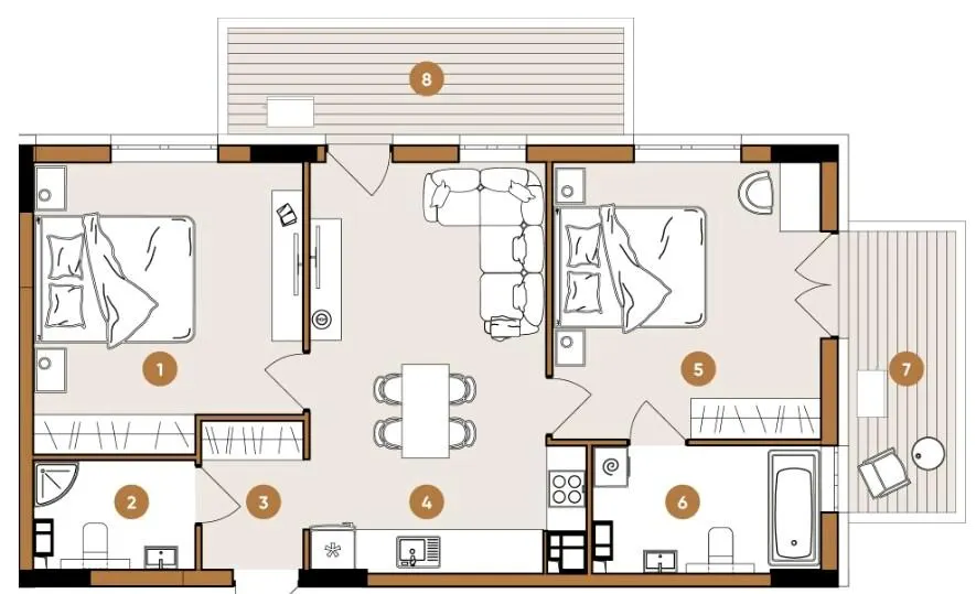 OLEGIV Podil — 73.5 м²