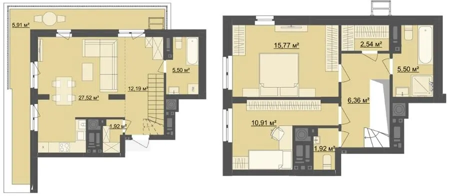 ЖК Ривер Сити — 96 м²