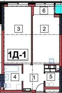 А136 Highlight Tower — 56.3 м²