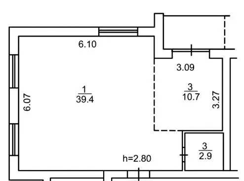 Клубний будинок На Макіївській — 55 м²
