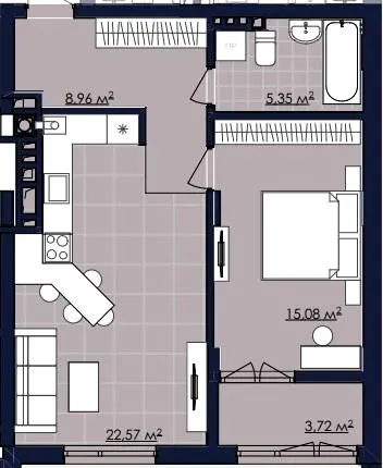 ЖК Рівна 19 — 55.7 м²