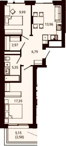 ЖК Nobl — 60.9 м²