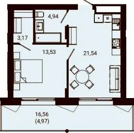 ЖК Nobl — 48.7 м²