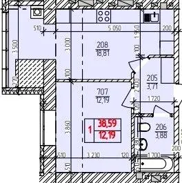 ЖК Автобіографія Elisium — 38.6 м²