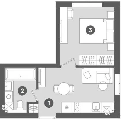 ЖК Sanville Park — 27.2 м²