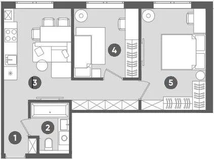 ЖК Sanville Park — 48.1 м²