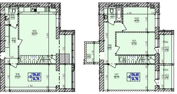 ЖК Автобіографія Elisium — 134.7 м²