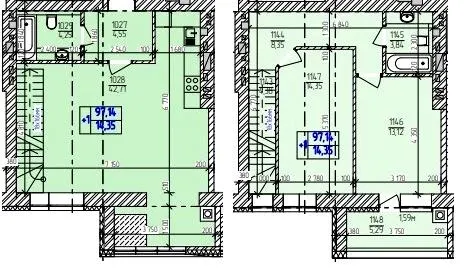 ЖК Автобіографія Elisium — 97.1 м²