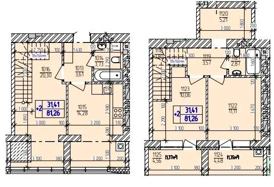 ЖК Автобіографія Elisium — 81.3 м²