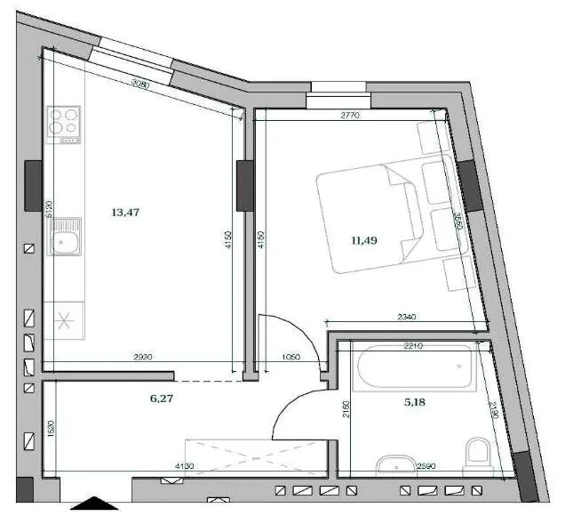 ЖК HARRY — 36.3 м²