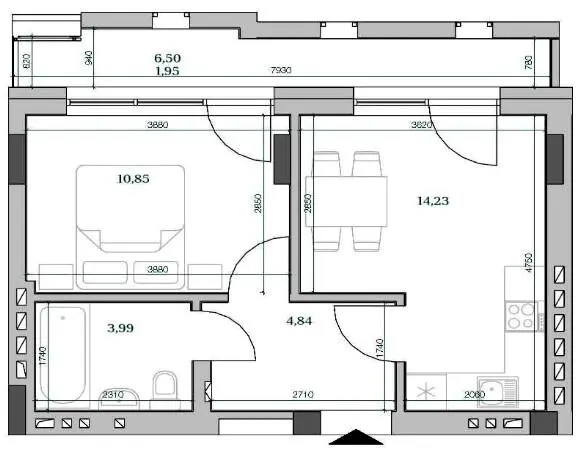 ЖК HARRY — 35.5 м²