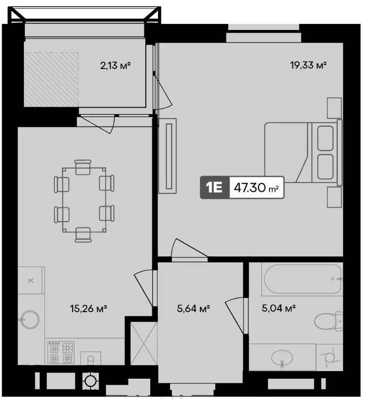 ЖК Premier Bay — 47.3 м²