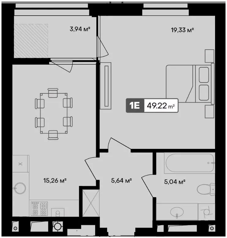 ЖК Premier Bay — 49.2 м²