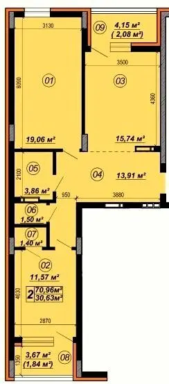 ЖК Verba — 70 м²