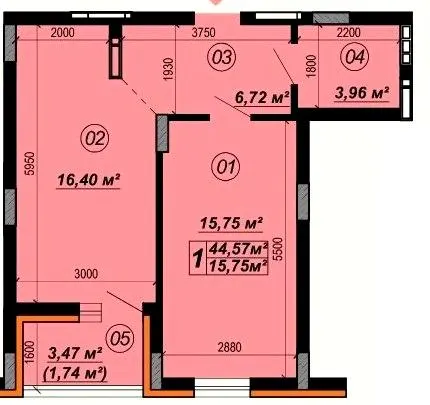 ЖК Verba — 44.6 м²